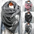 thumbnail image 4 of uvwlwu Scarf for Women, Stylish Women Bohemian Print Shawl Wrap for Elegant Winter Fashion Accessory with Warm Soft Cozy Feel(Grey,One Size), 4 of 4
