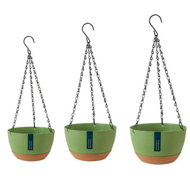 Hanging Flower Plant Pot,Hanging Double Chain Hanging Hanging Plant Pot Hanging Planter Exceptional Reliability
