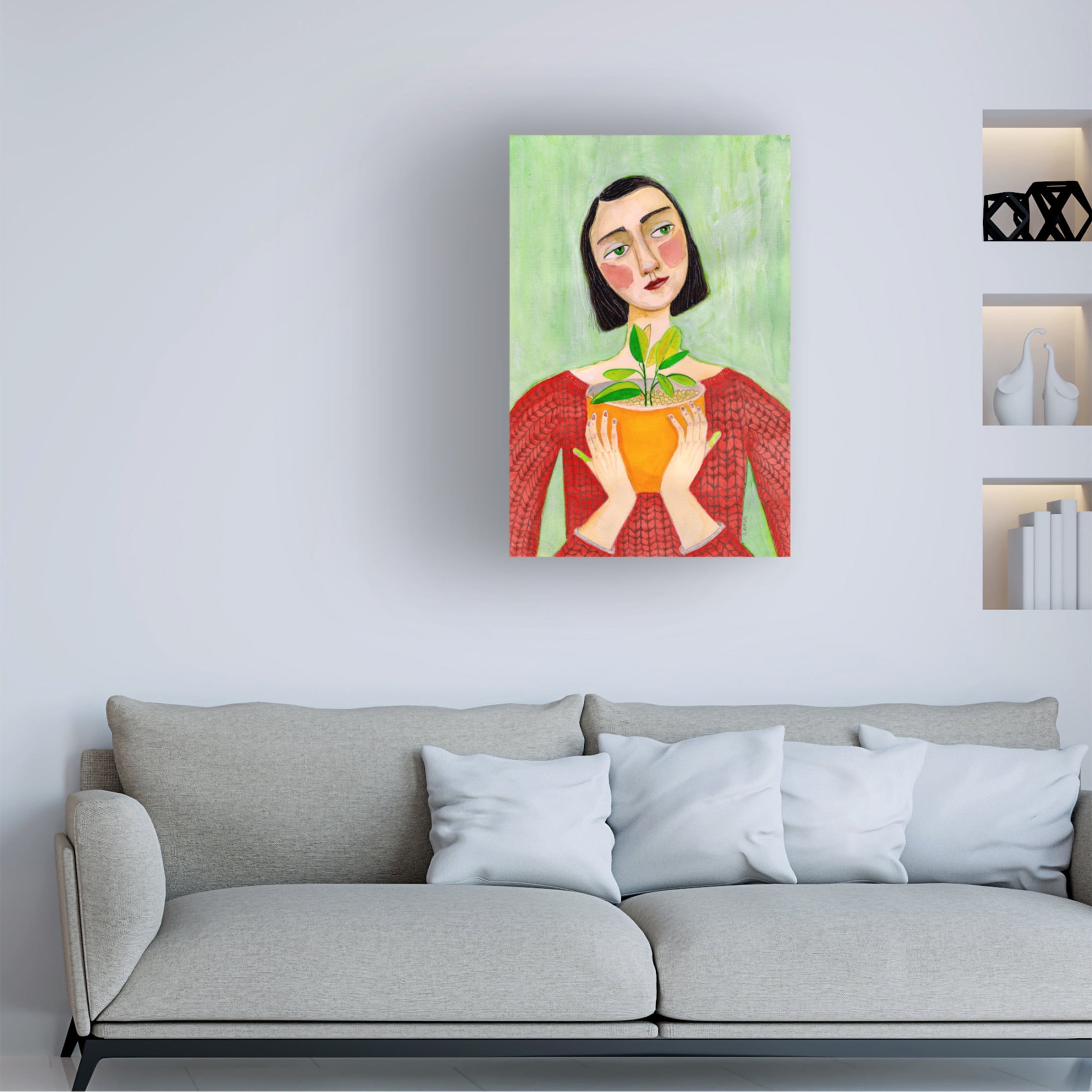 Trademark Fine Art Sharyn Bursic  Plant Mum Canvas Wall Art