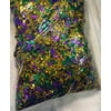 Purple, Green and Gold Metallic Confetti - 1 Pound Bag (Each)