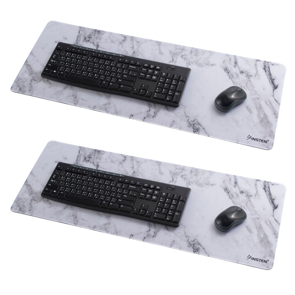 Insten 2Pack Gaming Mouse Pad Extended Large Long Mat Marble Design