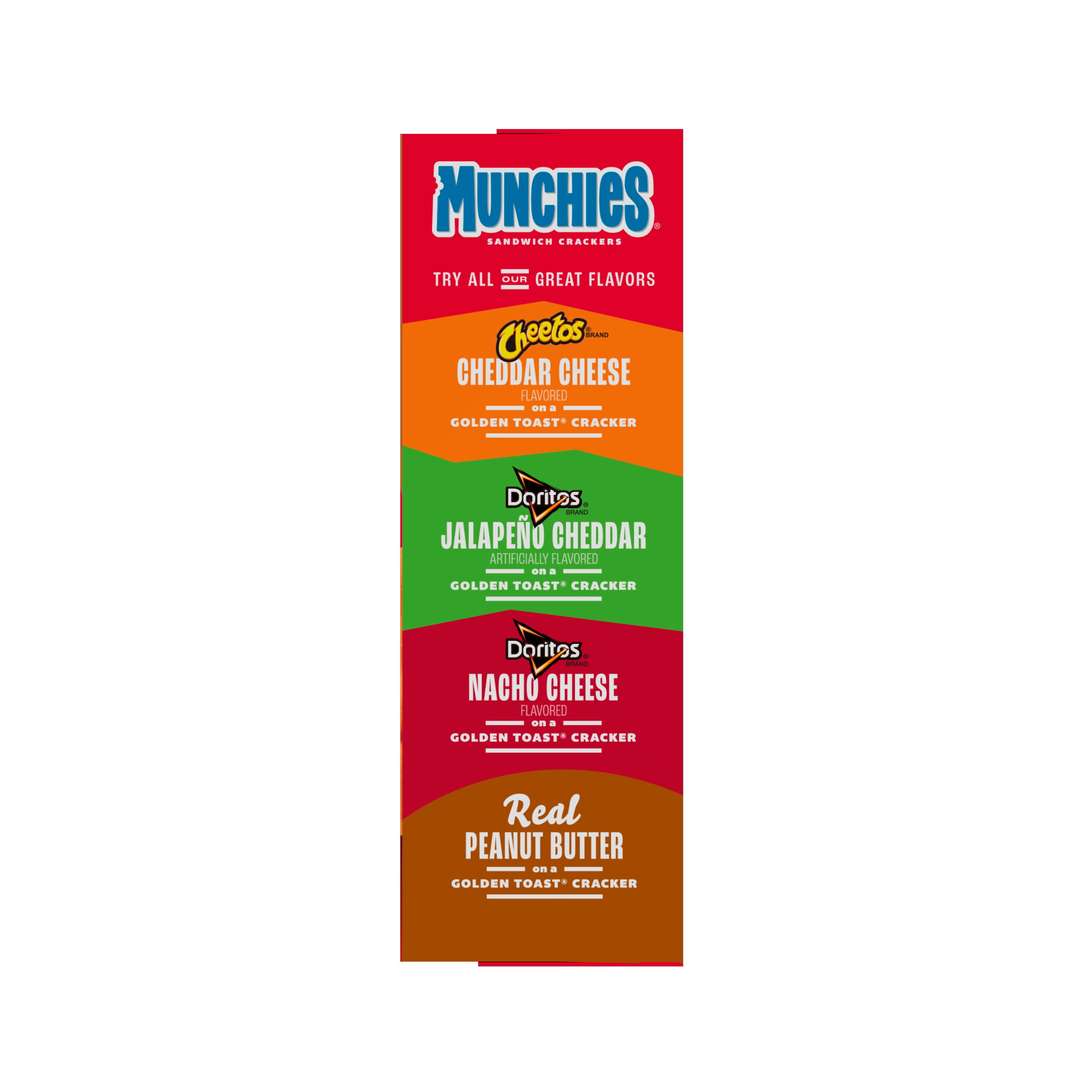 Munchies Baked Real Peanut Butter Baked Cheese Sandwich Crackers, 11.36 oz