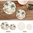 thumbnail image 4 of Palm Tree 2 Pack Pot Holders Trivets, Heat Resistant Hot Pads for Kitchen Table Decoration Trivets for Hot Dishes/Pot/Bowl/Teapot/Hot Pot Holders, 7" + 9.45", 4 of 7