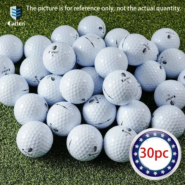 Three·Layer Premium Golf Balls Practice Performance Golf Ball Training for Distance Straight Shots Golf Design for Golfers Sport 30Pcs
