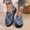 Blue, variant on Womens Platform Wedge Denim Casual Shoes, Lightweight Summer Blue Jean Slip On Sneakers for Vacation Beach Daily Wear, Comfortable Thick Sole Walking Shoes