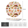 thumbnail image 2 of Honeii Fall Farm Pumpkin Print Elegant Bone China Decorative Plate, Porcelain Plate,Art Crafts,Ceramic Ornaments for Home Office Wall Decor-8in, 2 of 6