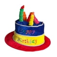 thumbnail image 4 of Sombrero de pastel de cumpleaños para adultos, sombrero de fiesta de disfraces para fiestas temáticas de festivales, 4 of 8