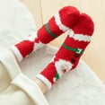 thumbnail image 4 of WEAIXIMIUNG Chaussettes de Compression pour Femmes Chaussettes de Noël Imprimées Chaussettes Corail, 4 of 7