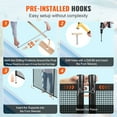 thumbnail image 5 of VEVOR Pool Fence, 4 x 12 FT Pool Fences for Inground Pools, Removable Child Safety Pool Fencing, Easy DIY Installation Swimming Pool Fence, 340gms Teslin PVC Pool Fence Mesh Protects Kids and Pets, 5 of 9