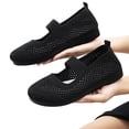 thumbnail image 4 of Willtoo Mary Jane Flats Women with Adjustable Strap Wide Round Toe Casual Ballet Flats Orthopedic Shoes Dressy Comfortable for Office Work Walking Business, 4 of 6