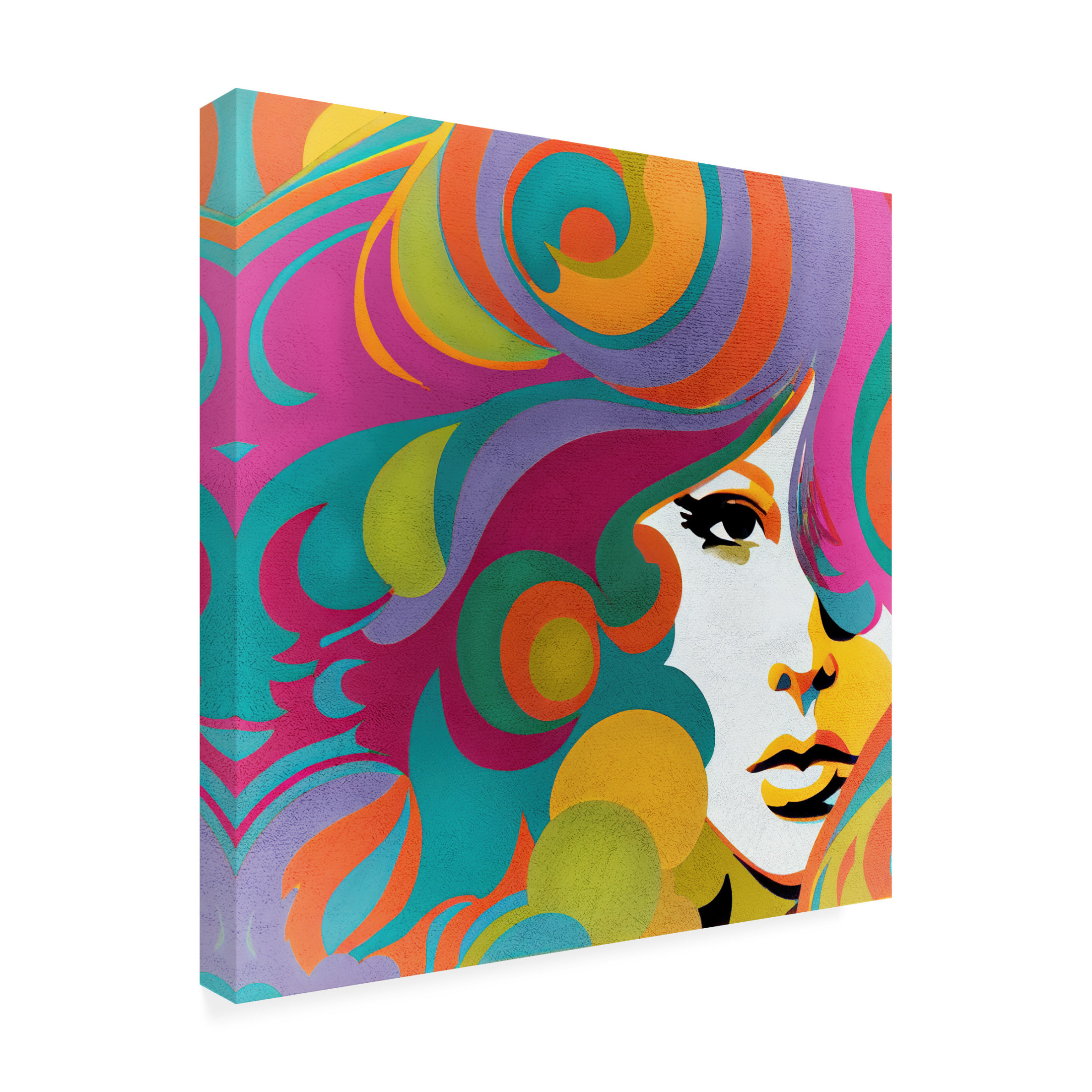 Canvas Wall Art - Sasha 'Lulu' Wall Art for Living Room, Bedroom, or Office Décor by Trademark Fine Art - 24 x 24 Inches
