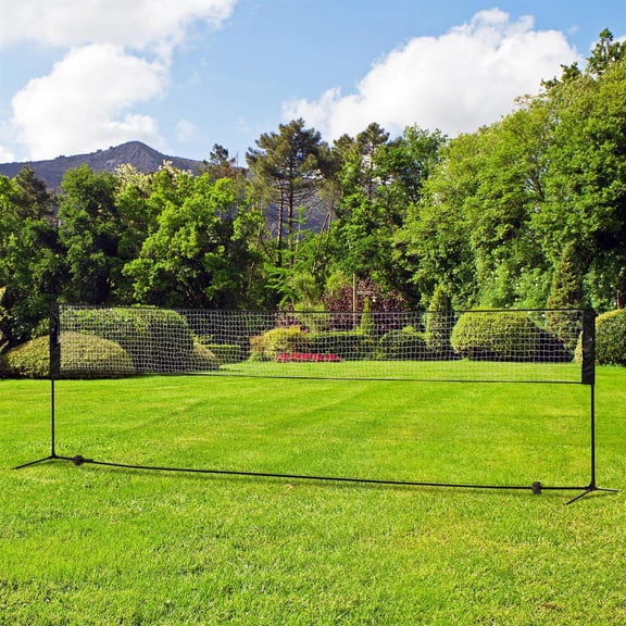 Demifill All-in-1 Height Adjustable Sports Set - Black, Suitable for Badminton, Pickleball & Volleyball, Ideal for Backyard, Beach & Driveway Games