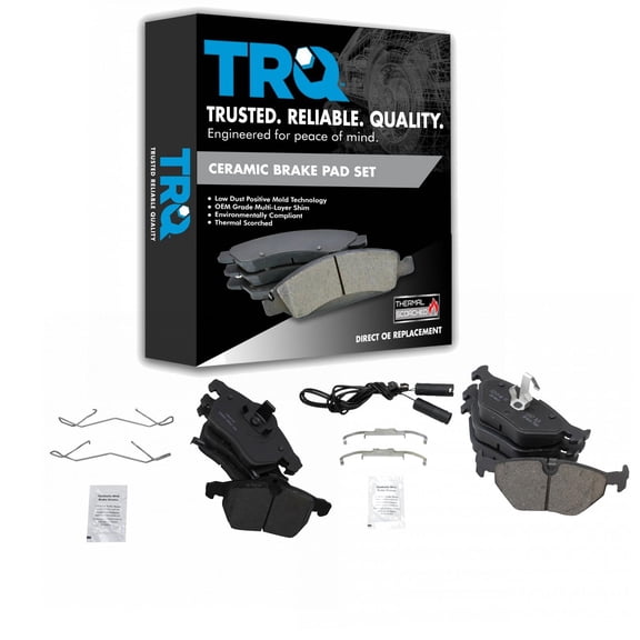 TRQ Front & Rear Ceramic Disc Brake Pad Kit for Saab 9-5 New BFA20276 Fits select: 1999-2005 SAAB 2023-09-05 00:00:00
