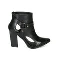 thumbnail image 2 of Bumper Odin-04 New Women Pointy Toe Cut Out Harness Triangular Heel Ankle Boot, 2 of 5