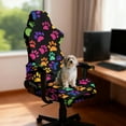 thumbnail image 3 of Xoenoiee Colorful Dog Paw Pattern Gaming Chair Covers Slipcovers, Stretchable Elastic Computer Reclining Gaming Chair Seat Cover with Armrest Cover (No Chairs), 3 of 7