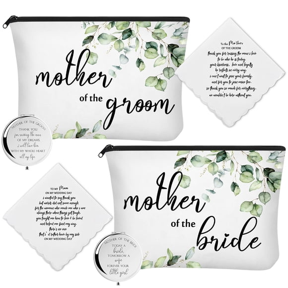 Set de regalo de boda Coume para madre del novio y la novia, paquete de 6