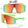 thumbnail image 3 of Gafas de sol de béisbol para niños JOVAKIT Age 3-13 UV400 verde/rojo, 3 of 7