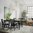 thumbnail image 3 of Homestyles Arts & Crafts Wood Dining Table in Black, 3 of 23