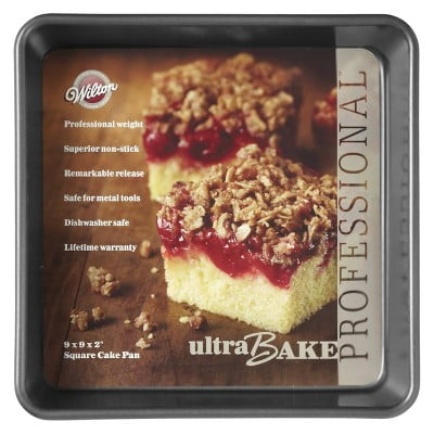 Wilton Ultra Bake Professional 9" Nonstick Square Cake Pan