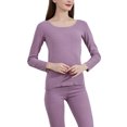 thumbnail image 1 of Qarigey Ropa interior térmica para hombre, cálida, previene el viento frío, Heattech, informal, sencilla, generosa, saludable, suave, ropa de Ropa interior Púrpura SG Qarigey AP013343-06, 1 of 6