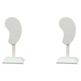 thumbnail image 3 of kurtrusly Earring Display Stand Muti-purpose Ear-Shape Organizer Bedroom Decor Holder beige PU 2Set, 3 of 6