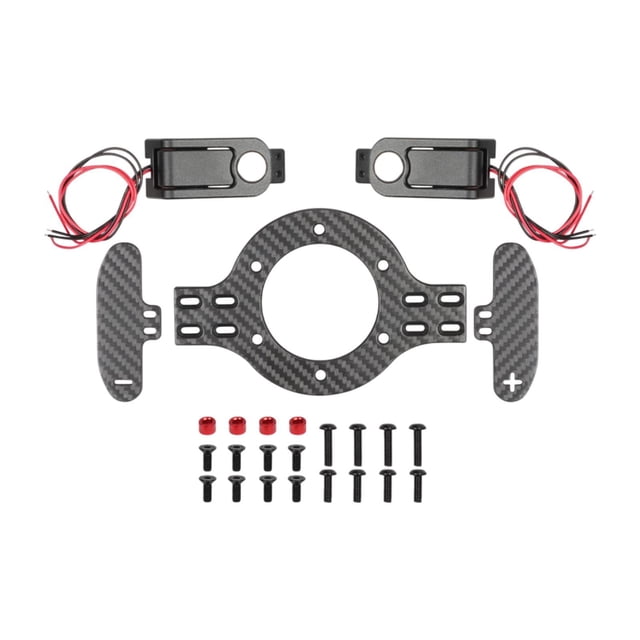 RC Simulación del juego Cambiadores de volantes Paddles Part de repuesto Alto rendimiento Instale fácilmente el reemplazo de metal para G920 Gris oscuro con montura