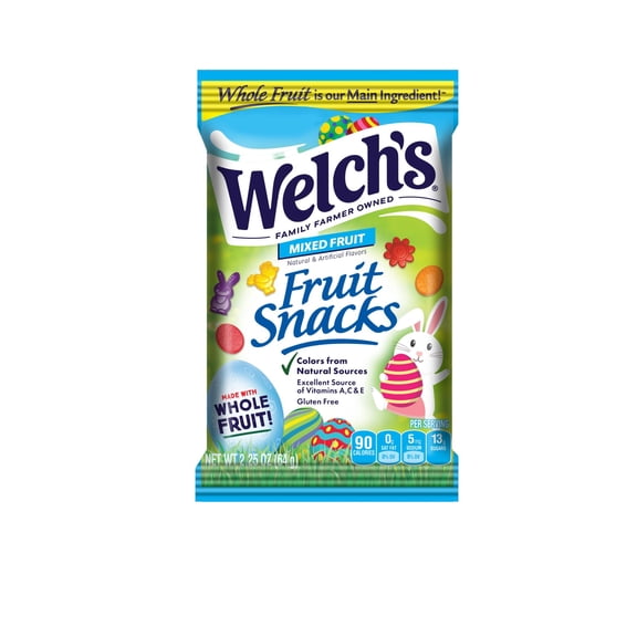 Welch's Fruit Snacks, Holiday Mixed Fruit, 2.25oz Bag