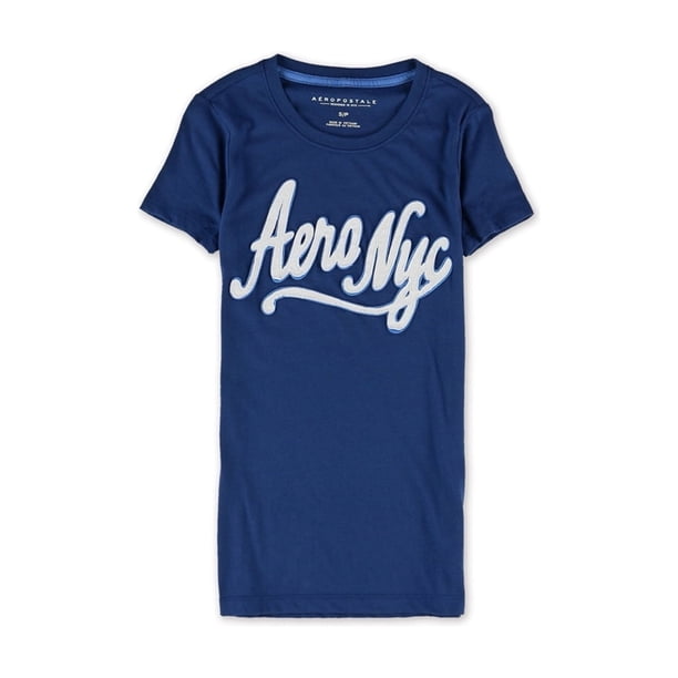 Camiseta con adornos de neón Aeropostale para mujer azul extragrande