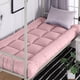 thumbnail image 4 of Colchón Suave de Fibra de Soja | Colchón Grueso y Suave para Estudiantes | Color Rosa | 90 X 200 X 35,43 Pulgadas | Fácil de Guardar | 1 Unidad | 1,5 Kg, 4 of 6