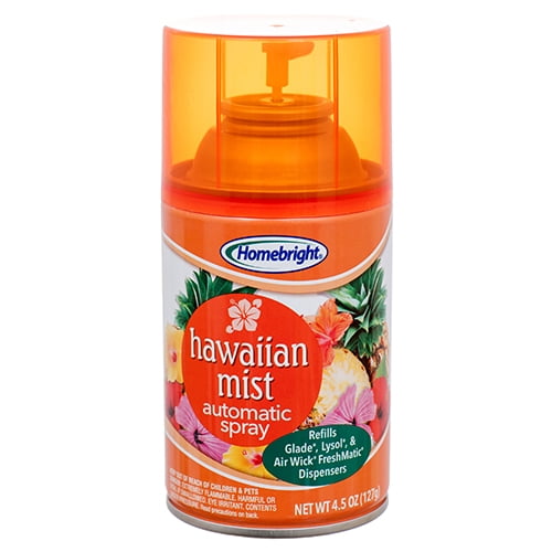New 366177 Homebright Air Freshener Refill 4.5 Oz Hawaiian Mist (12