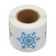 thumbnail image 5 of 1 rollo de 500 Uds. Etiqueta autoadhesiva de sellado de copos de nieve navideños, 5 of 5