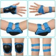 thumbnail image 2 of Sports Equipment Child Protection 6 Pcs Elbow Pad Wrist Guard - blue, 2 of 5