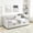 Beige, variant on Twin size, tufted daybed with pull - out storage | For a comfortable and organized living room