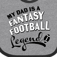 thumbnail image 4 of Inktastic My Dad is a Fantasy Football Legend Boys or Girls Baby Bib, 4 of 4