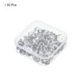 thumbnail image 3 of Uxcell Pin Backs Metal Lapel Pin Backing Brooch Holder Decorative Accessories with Storage Box Silver Tone 50 Pack, 3 of 6