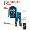 thumbnail image 2 of Quad Seven Boys' Pajama Set - 2 Piece Long Sleeve Sublimation Top and Pajama Pants for Boys (8-18), 2 of 7