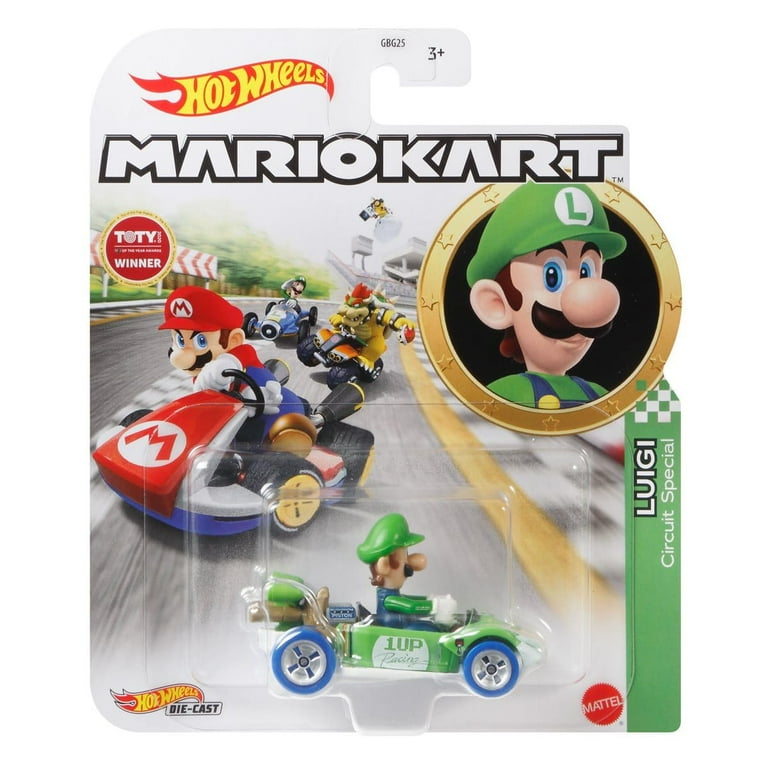 Hot Wheels Mario Kart Die-Cast Character Cars Collection, 8-Pack