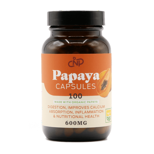 Papaya Enzymes & Organic Papain Enzyme Capsules 600mg 100 Pills