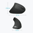 thumbnail image 4 of Anker 2.4G Wireless Vertical Ergonomic Optical Mouse, 800 / 1200 /1600DPI, 5 Buttons - Black, 4 of 6