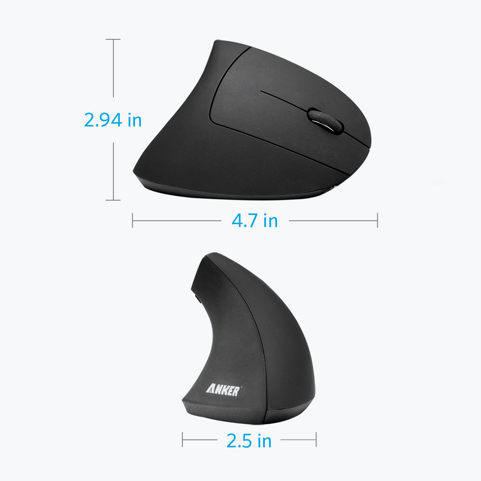 Anker 2.4G Wireless Vertical Ergonomic Optical Mouse photo 4