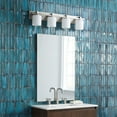 thumbnail image 2 of 5369-4-65 Quorum Lighting 4 Light Cylinder Bath Vanity in style - 33 inches wide by 7.5 inches high-Satin Nickel Finish-Satin Opal Glass Color, 2 of 5