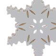 thumbnail image 2 of Holiday Time PL Warm Wished Wood White PP Snowflake Ornament Home Decor, 2 of 5