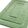 thumbnail image 5 of Soft Comfortable Green Microfiber Bath Rugs 16 x 24 inch, Geometric Pattern Modern Decoration Bathroom Mat Machine Washable, 5 of 7