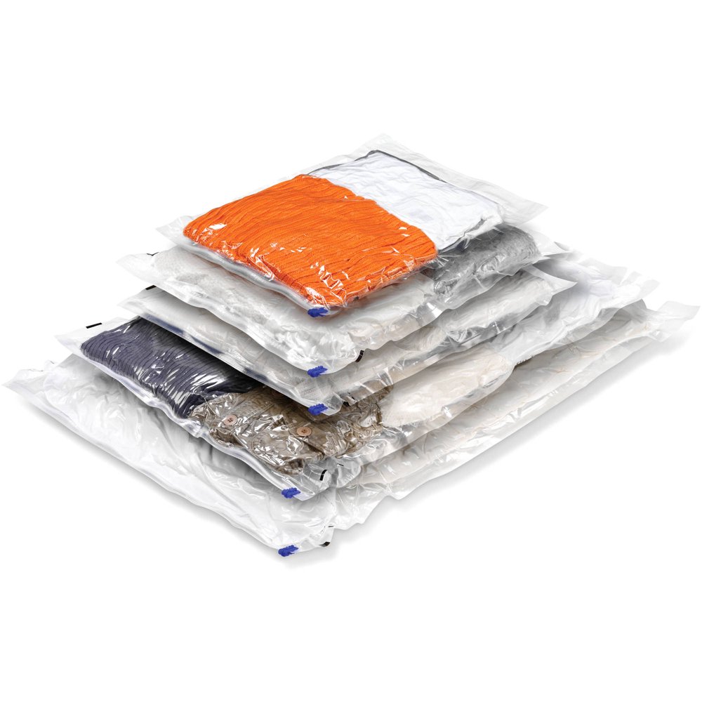 Honey Can Do Combo Vacuum Storage Bags, Clear (Pack of 5)