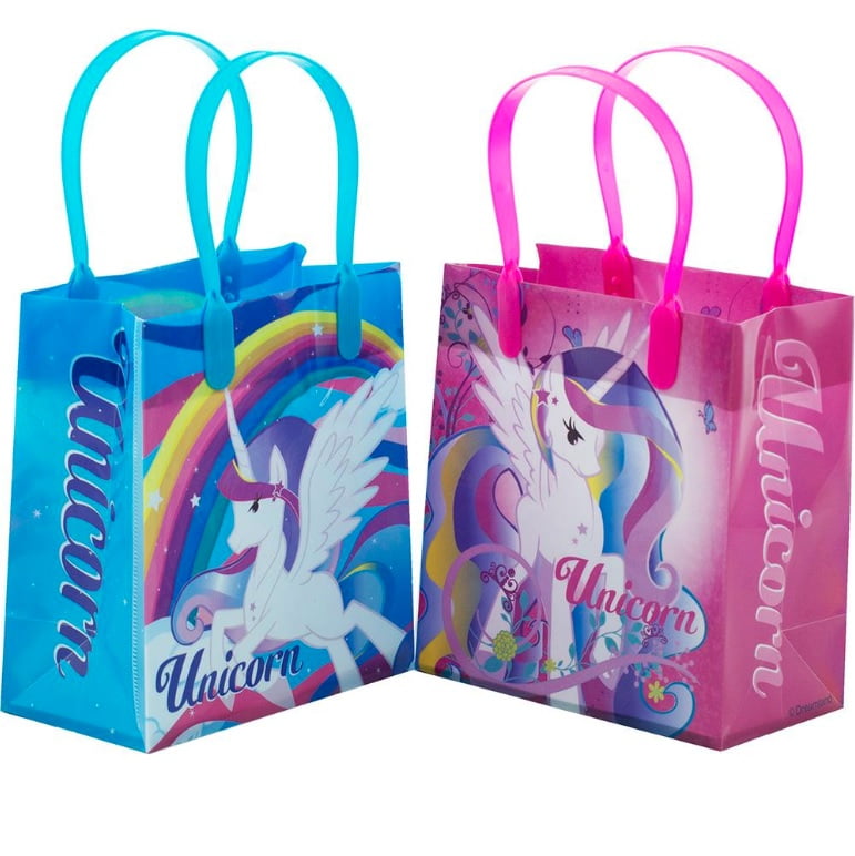18 Fantasy Unicorns STICKERS Party Favors Birthday Loot Treat Bags