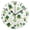 Black, variant on Four Leaf Clover Hat Pattern Wall Clock 10in Round Artistic Oil Painting Home Decor Desk Table Clock