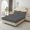 Gray, variant on EazyTech 78.7"x70.8" Deep Pocket Fitted Sheet, Non-Slip Elastic All Corners, Super Soft Stretch Knit Fabric, Mattress Protector Cover(Wide Queen)