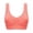 Watermelon Red, variant on Gymayou Women’s Low Impact Sports Bra Seamless Comfort Workout Bra Wire Free V-Neck Vest Style Sleep Bra Beige 4XL