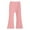 Red, variant on Tiijoy Toddler Girl's Stretch Flare Pants High Rise Knit Ribbed Leggings Casual Trousers