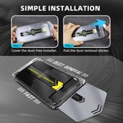3-Pack 9H+ Tempered Glass Screen Protector for iPhone [2x HD Clear + 1x Privacy] | Military-Grade Shatterproof | No-Dust Installation Kit (15/16)